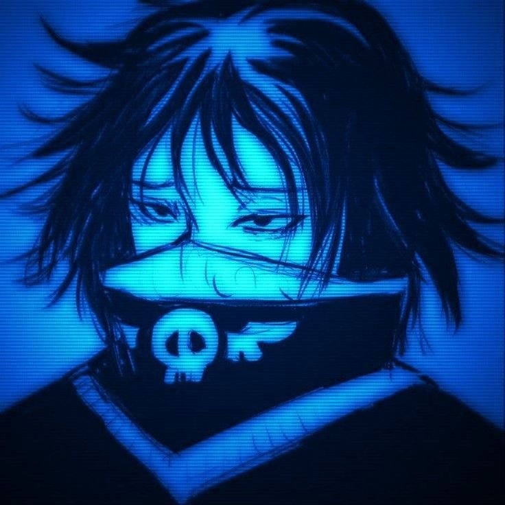Y2K PFP Blue Tone