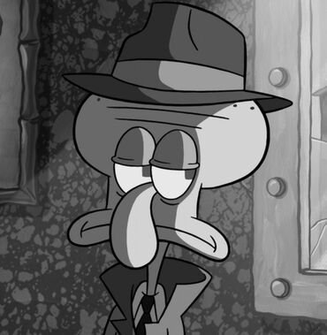 Spongebob PFP Black And White