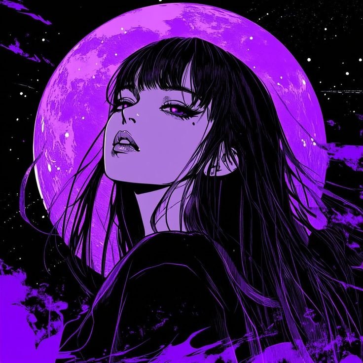 Purple PFP Girl