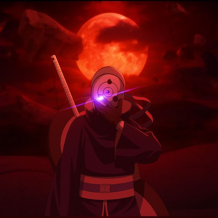 Obito Pfp Red Tone