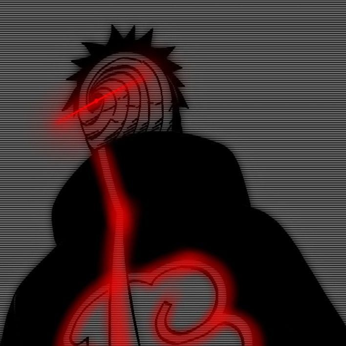 Obito Pfp Red Tone