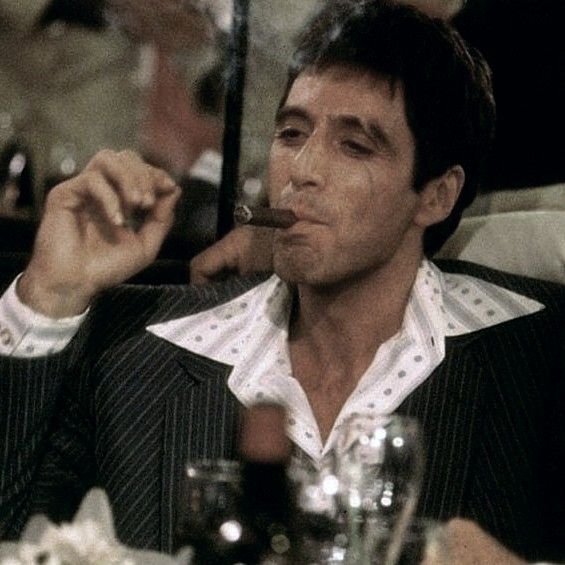 Scarface pfp smoking
