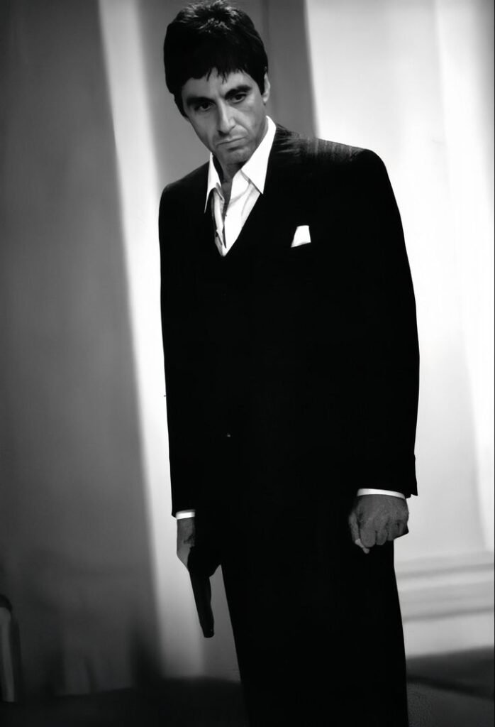 Scarface pfp black and white