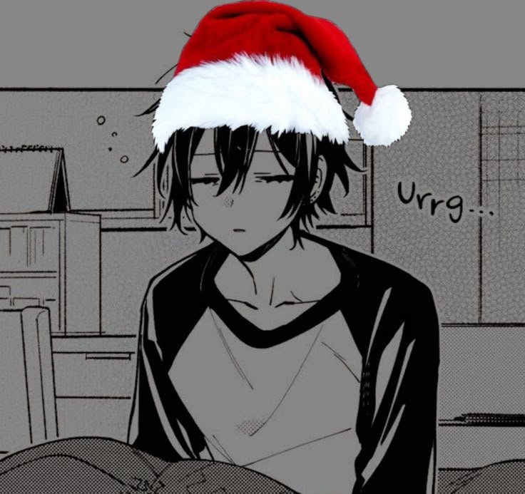 Christmas PFP Black and White