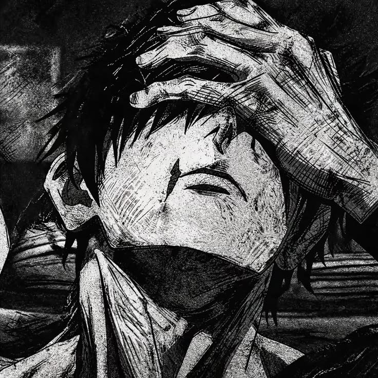 Depressed PFP Black And White