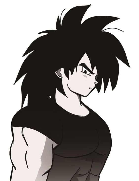 Broly PFP Black And White