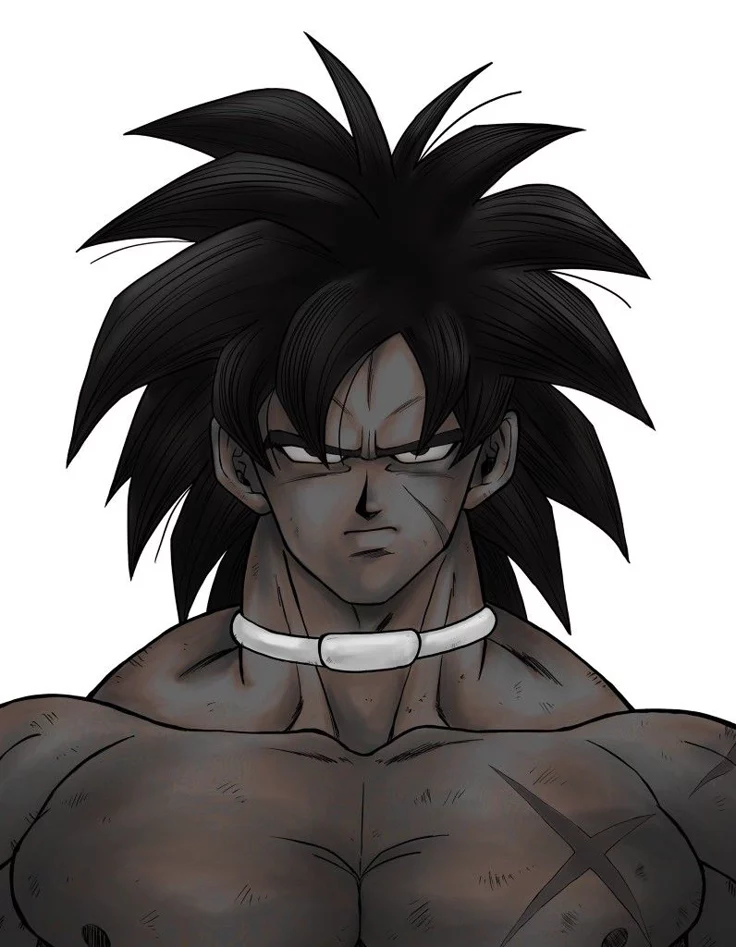 Broly PFP Black And White
