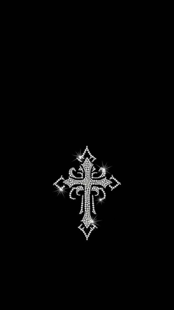Cross PFP Black And White