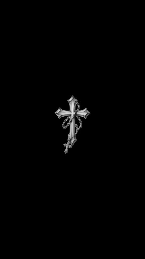 Cross PFP Black And White
