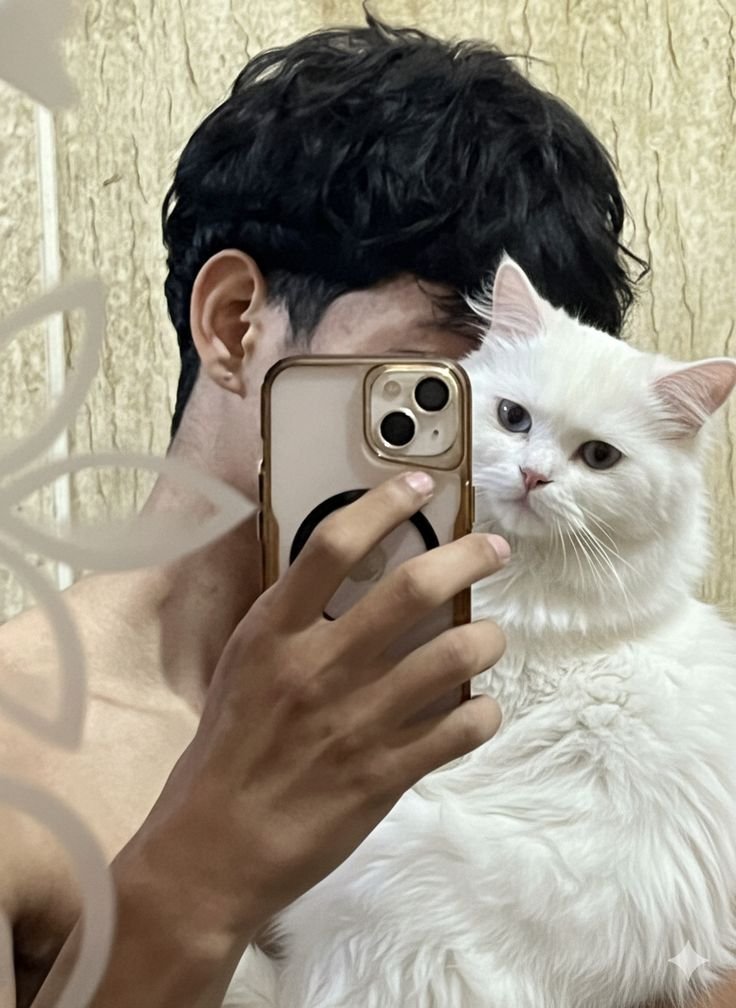 Cute Cat PFP Boy