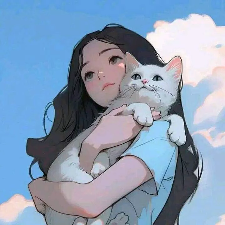 Cute Cat PFP Girl