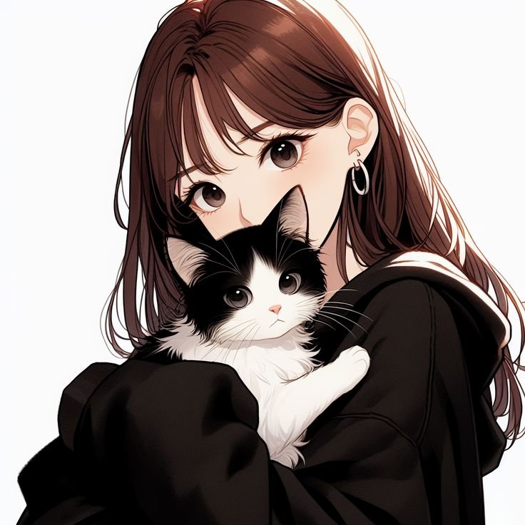 Cute Cat PFP Girl