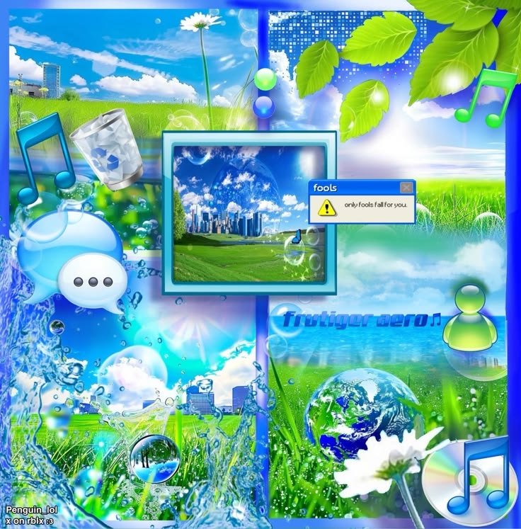 Frutiger Aero Water Drop PFP