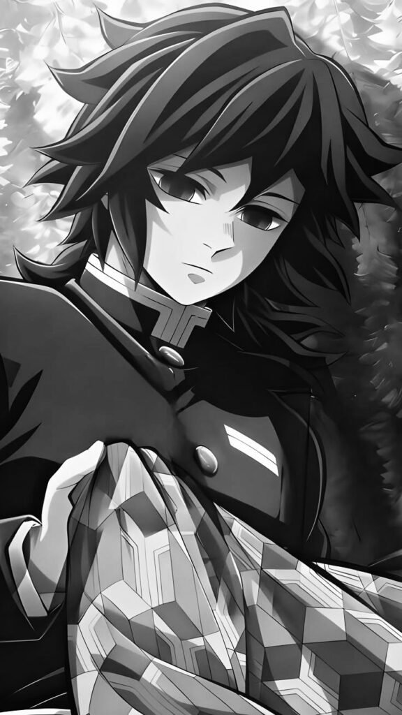 Giyu Tomioka PFP Black And White