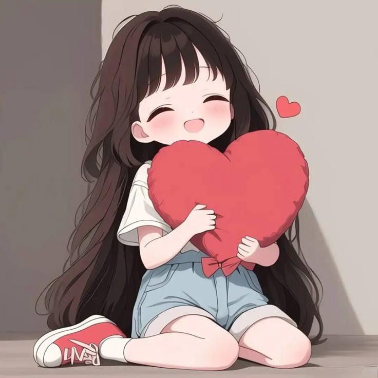 Heart Aesthetic PFP Girl