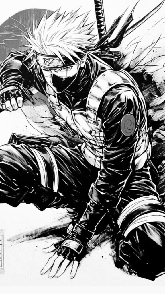 Kakashi PFP Black And White