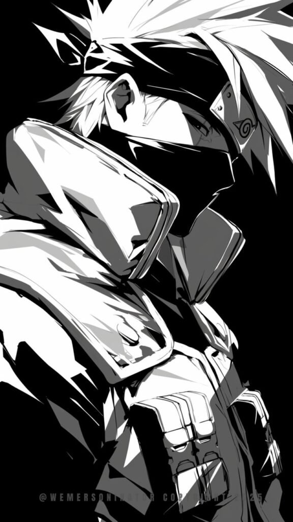 Kakashi PFP Black And White