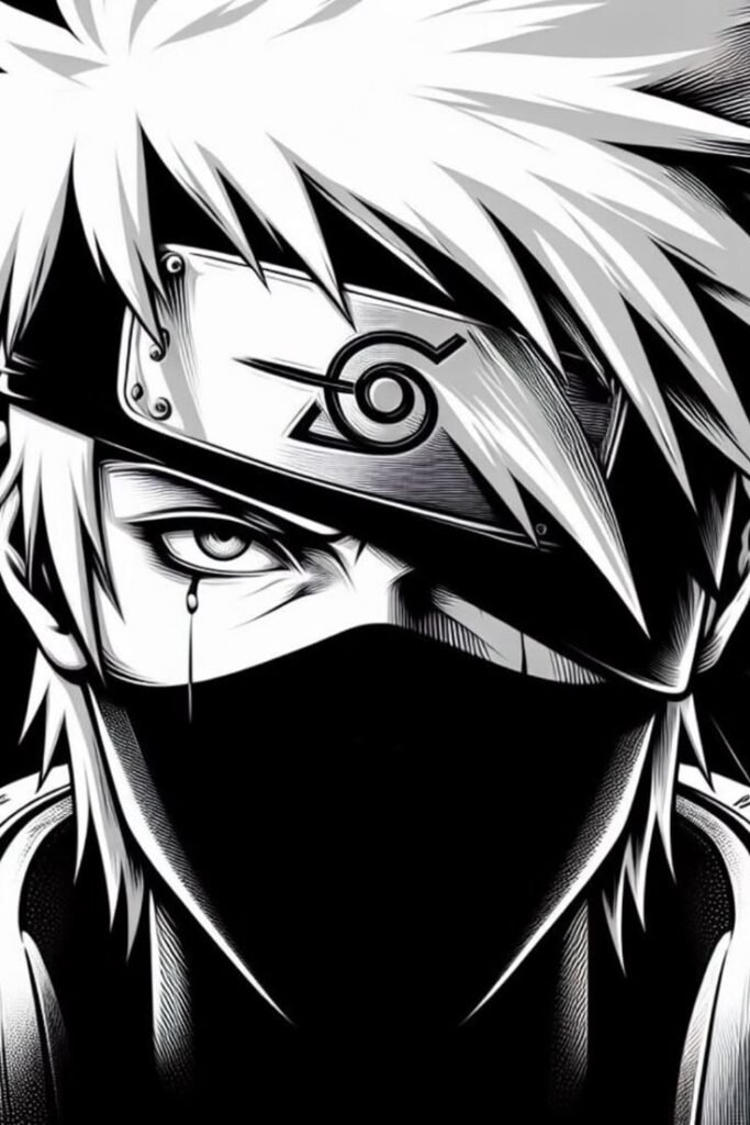 Kakashi PFP Black And White