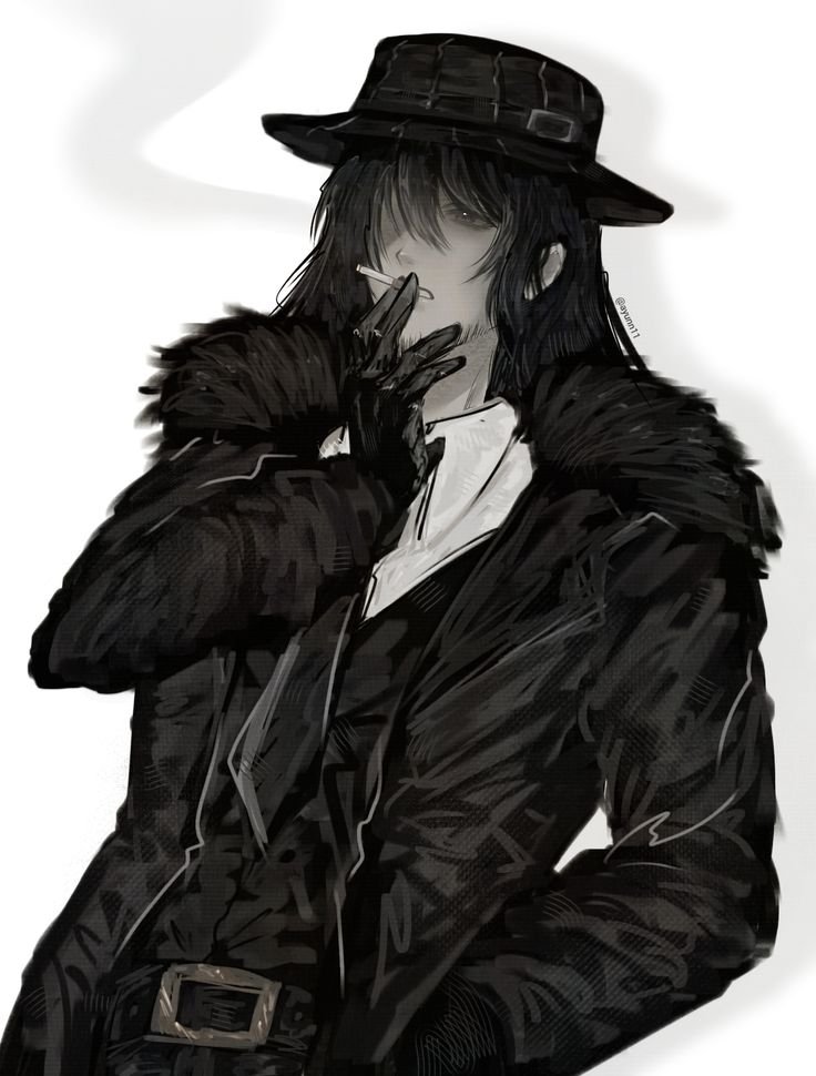 Mafioso PFP Black And White