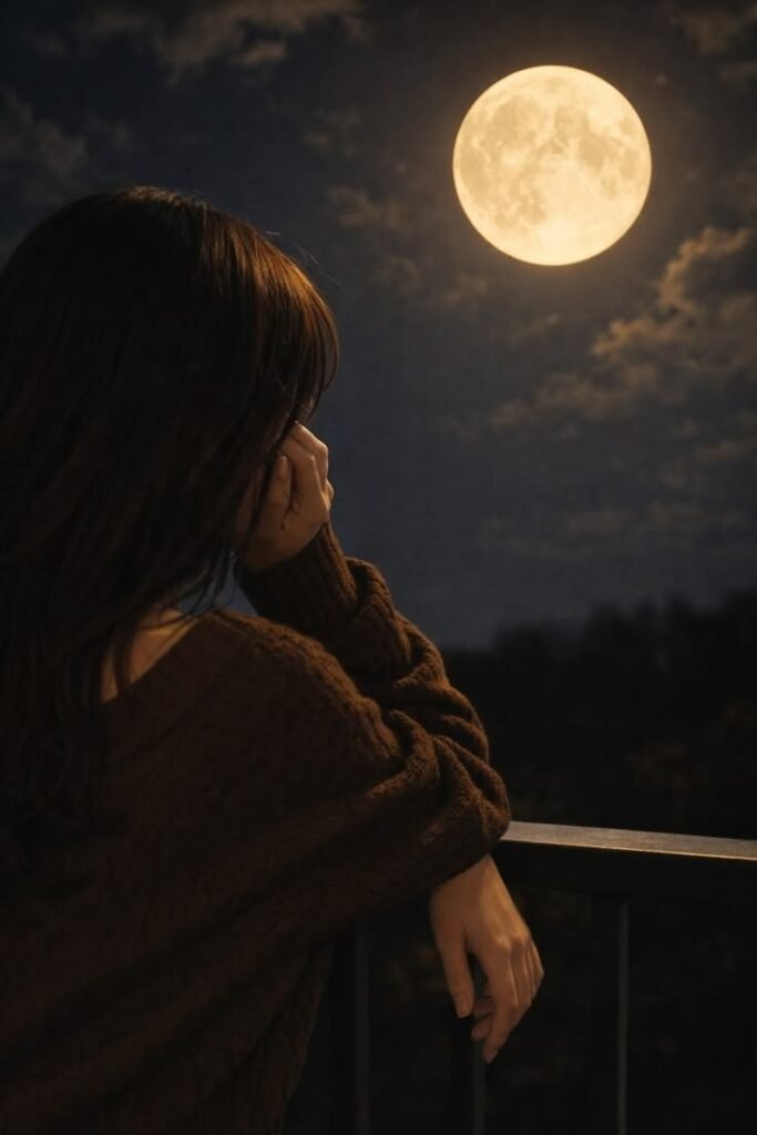 Moon PFP Aesthetic Girl