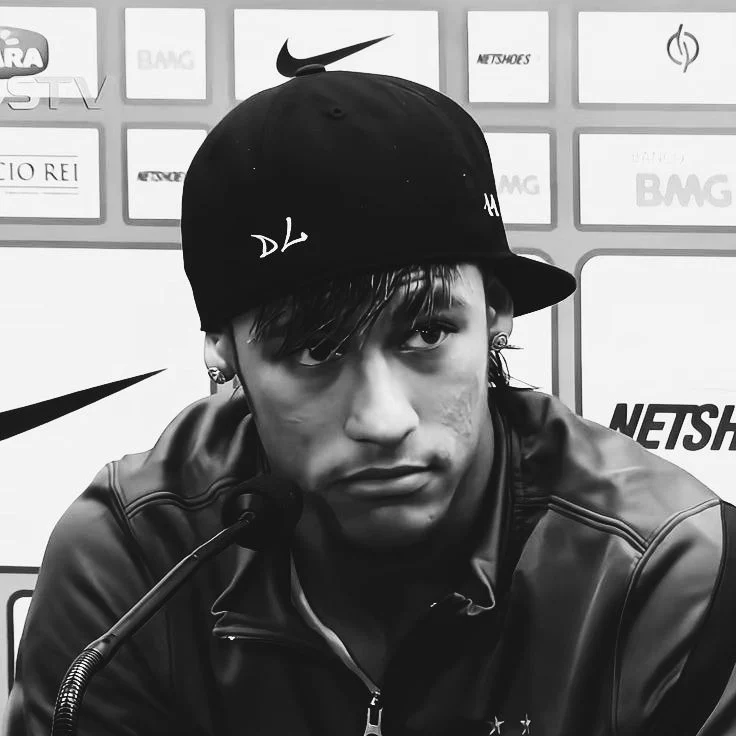 Neymar PFP Black And White