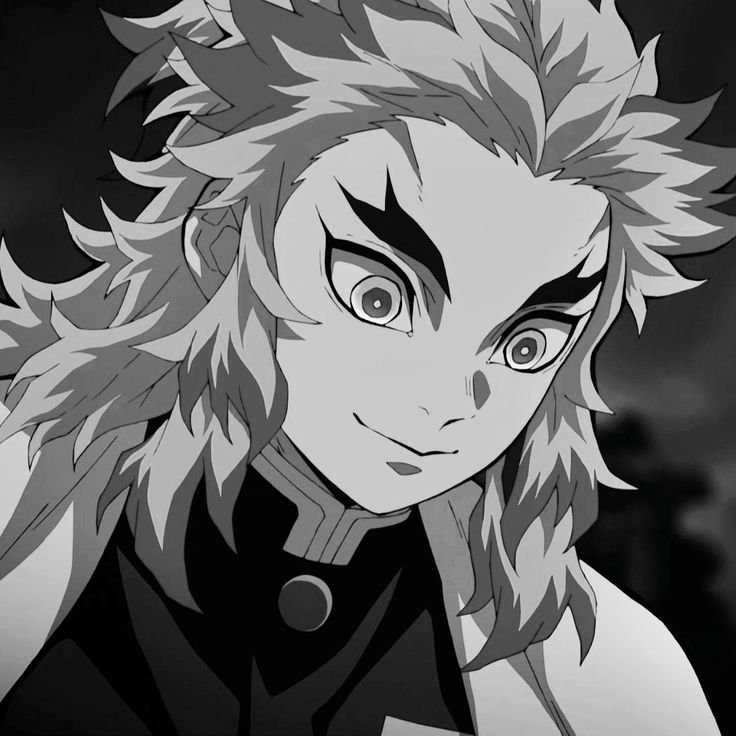 Rengoku PFP Black And White