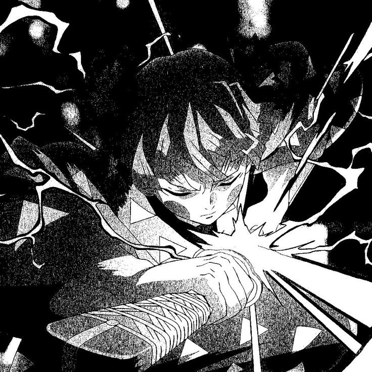 Zenitsu PFP Black And White