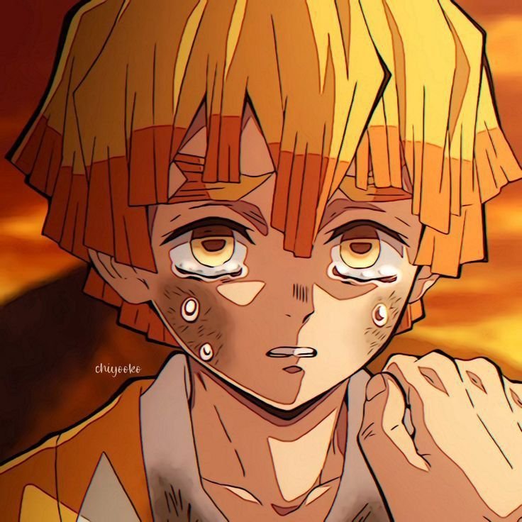 Zenitsu PFP Sad